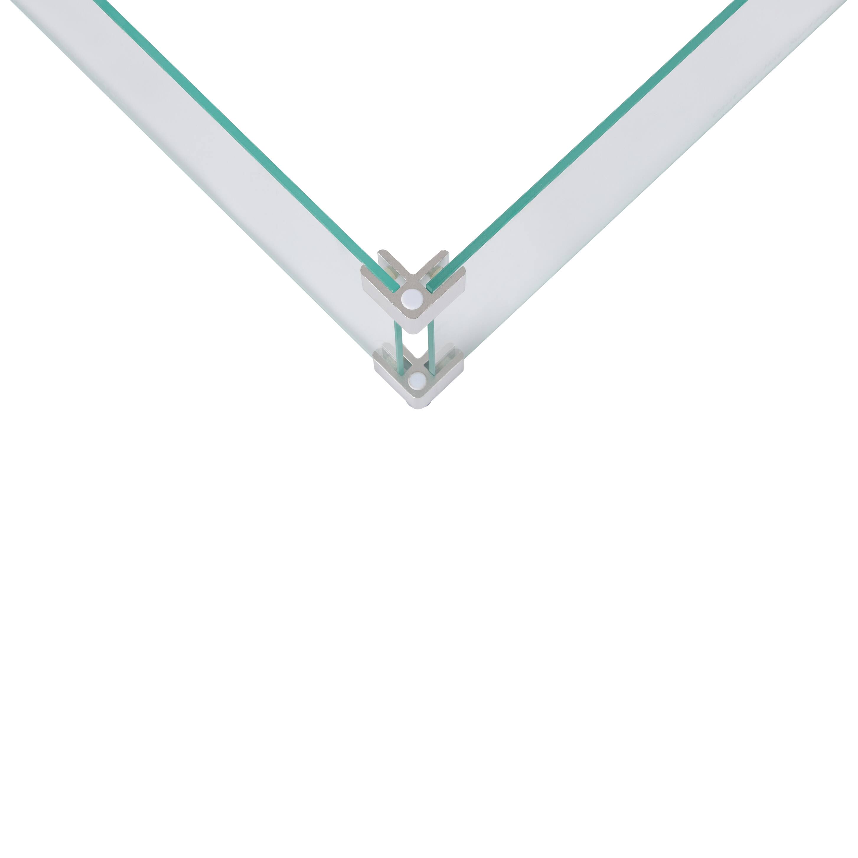 Alt View 13. Fire Sense - Tempered Glass Wind Guard for Square LPG Fire Pits - Clear.