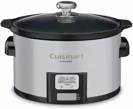 Cuisinart - Refurbished Excellent - PSC-350 3.5 Quart Slow Cooker - Chrome