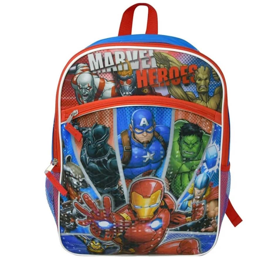 UPD - Marvel Avengers School Backpack 16" with Front Pocket - Multicolored