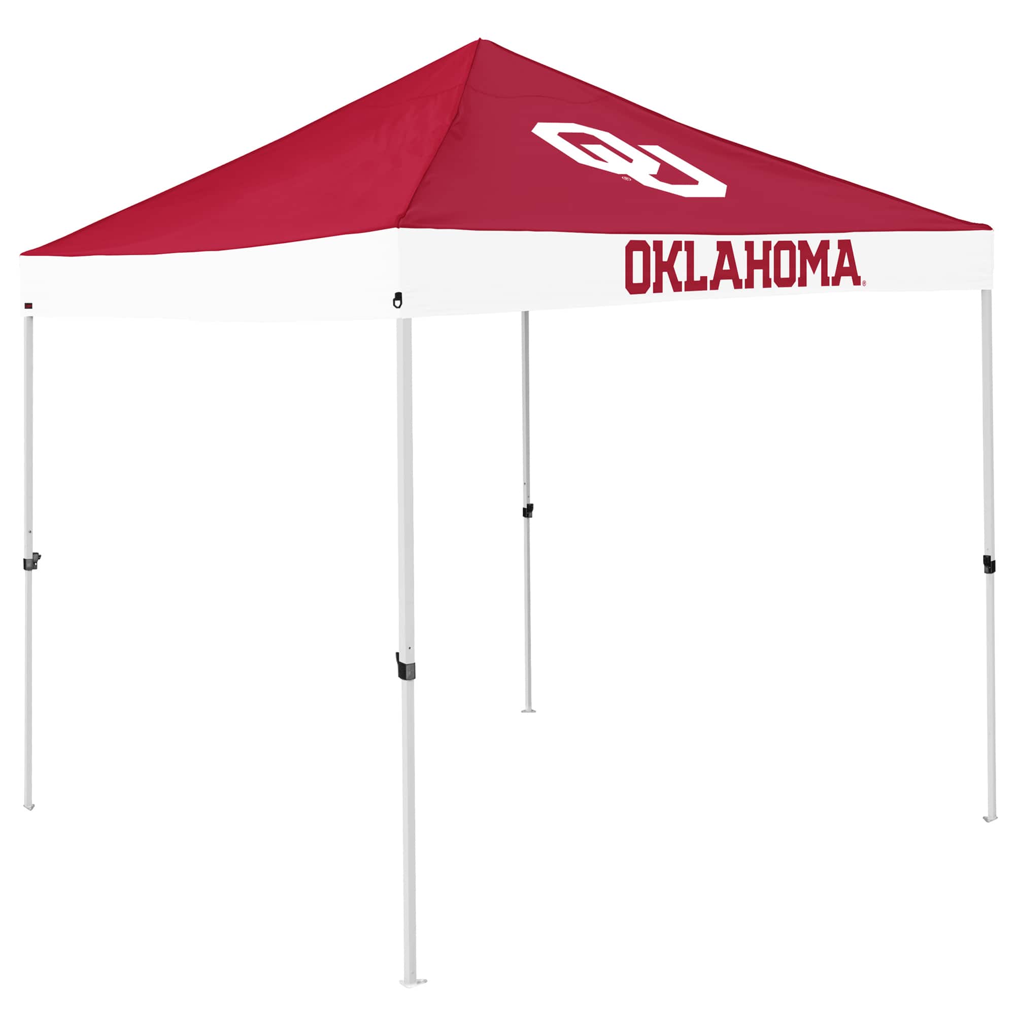 Logo Brands - Oklahoma Sooners 9' x 9' Economy Tailgate Canopy Tent - Multicolor