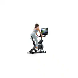 NordicTrack - X24 Bike with Pivoting 24" Touchscreen for a Best-In-Class Cycling Experience - Black