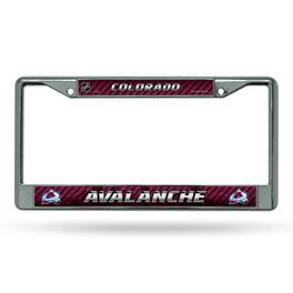 Rico Industries - Colorado Avalanche NHL Chrome Metal License Plate Frame - Multi