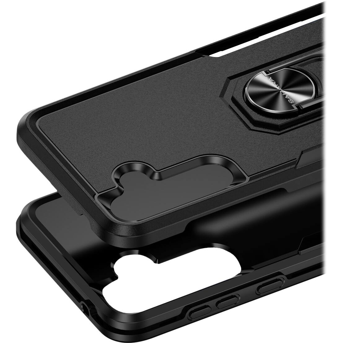 Alt View 13. SaharaCase - Raider Series Kickstand Case for Samsung Galaxy A35 5G - Scorpion Black.