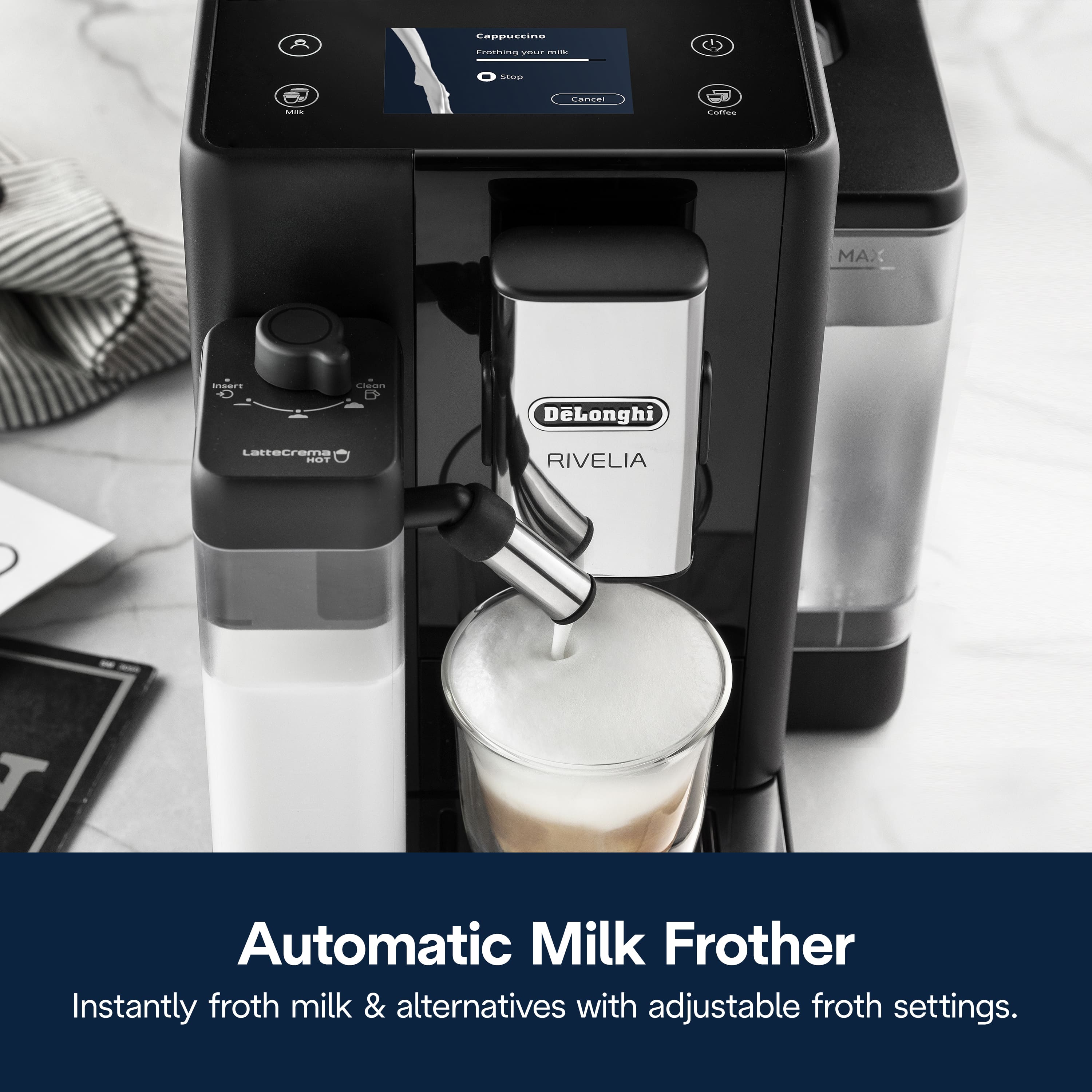 DeLonghi - fkr De'Longhi Rivelia Fully Automatic Espresso Machine