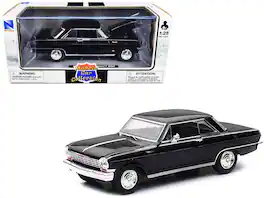 1964 Chevrolet Nova SS "Muscle Car Collection" 1/25 Diecast Model Car by New Ray - Black