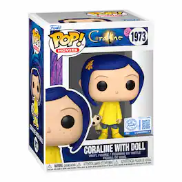 Funko - Pop! Movies: Coraline - Coraline with Doll #1973 Exclusive Vinyl Figure - Multicolored
