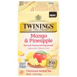 Twinings - Herbal Tea Mango & Pineapple - Case of 6 - 20 bags