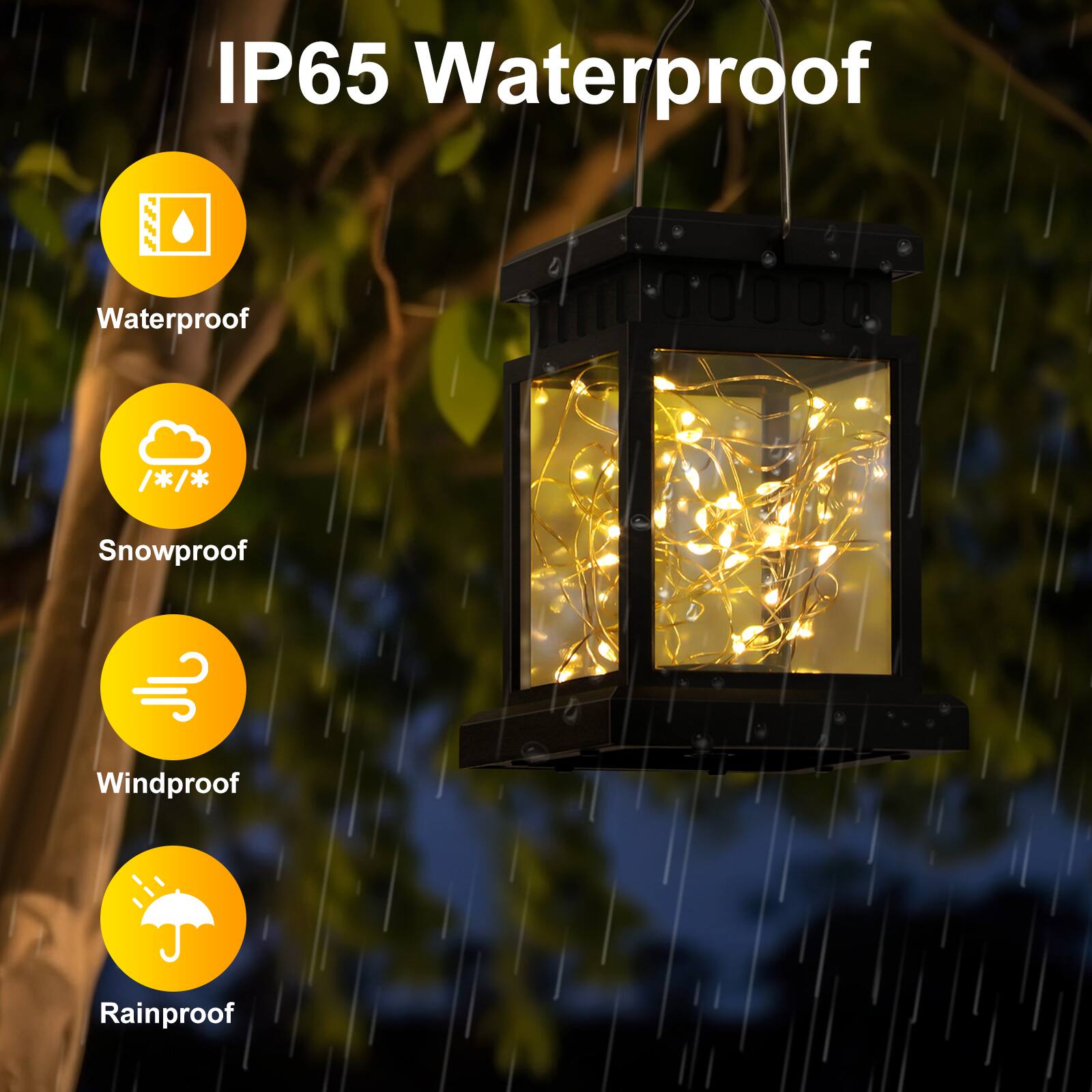 IP65 Waterproof

- Waterproof
- Snowproof
- Windproof
- Rainproof