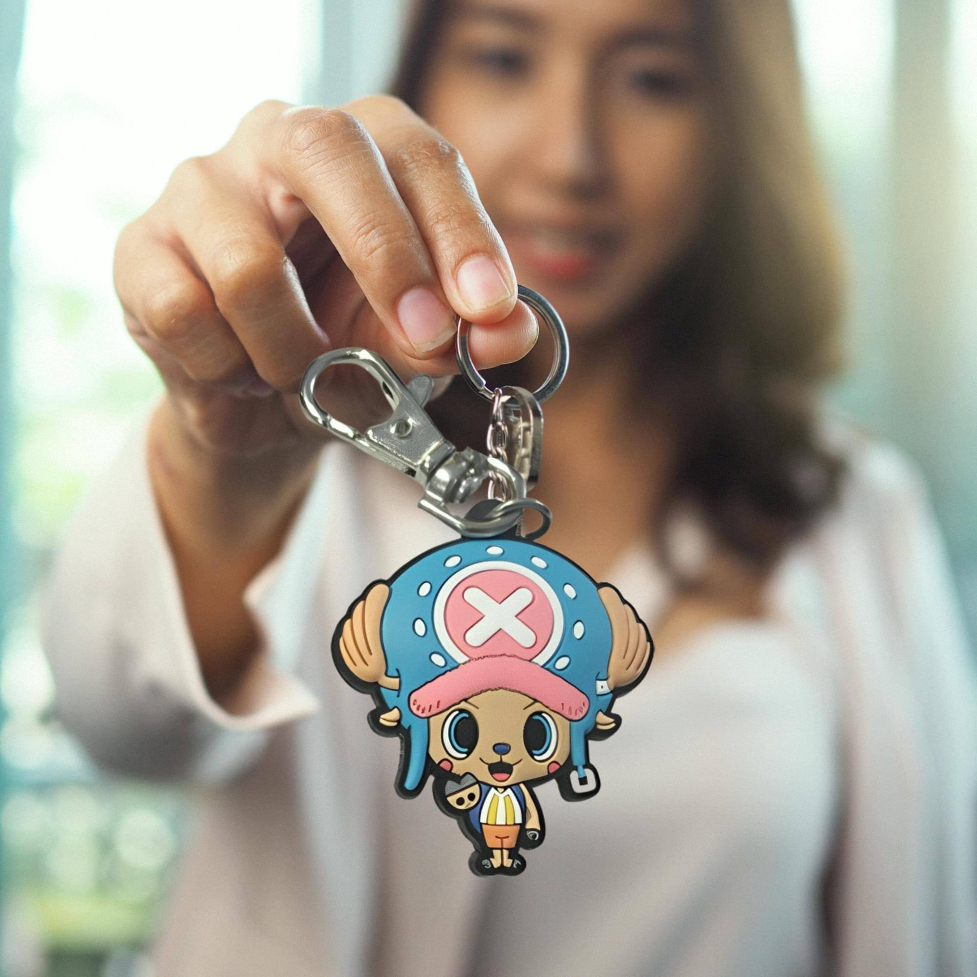 Alt View 1. Great Eastern - One Piece Chopper PVC Keychain - Multi-Color.