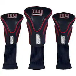 Team Golf - New York Giants 3-Pack Contour Golf Club Head Covers - Multicolor