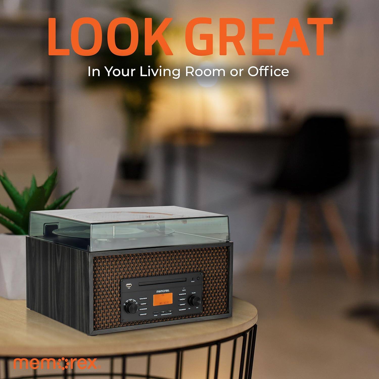 LOOK GREAT  
In Your Living Room or Office  

memorex