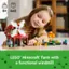 8+ 462 D R LEGO Minecraft farm with a functional windmill