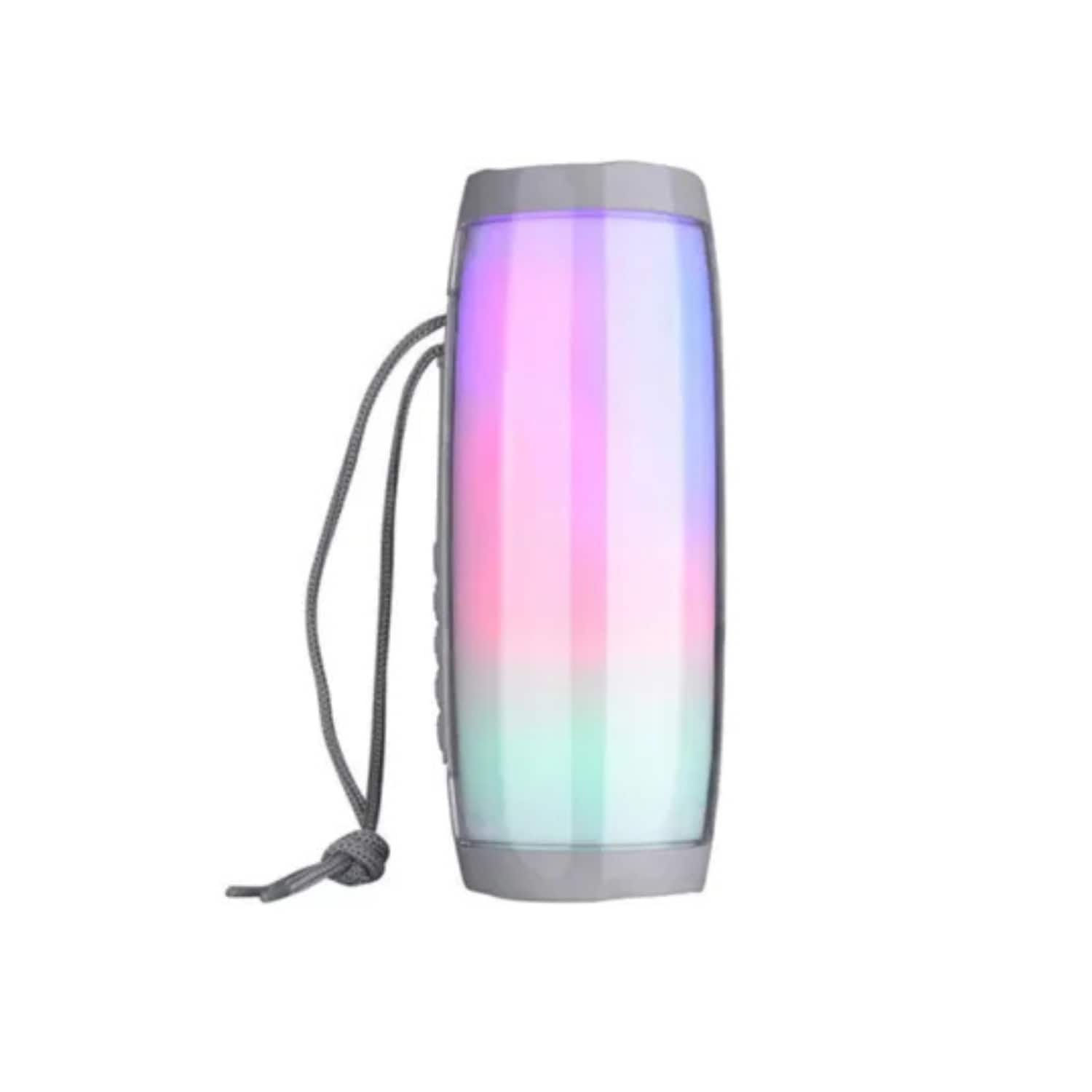 Stock Preferred - Portable Rainbow LED Bluetooth Speaker - Silver