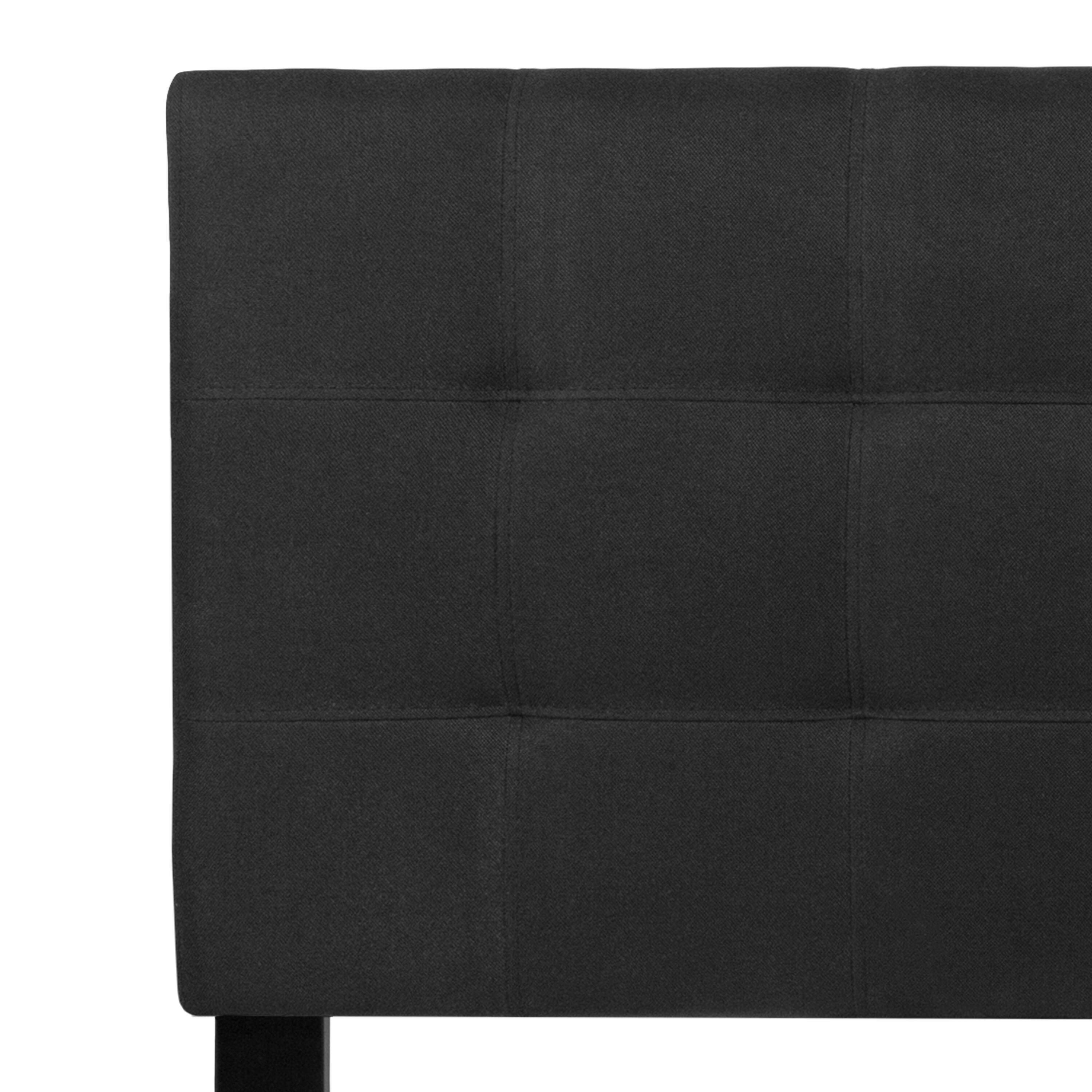 Alt View 7. Emma + Oliver - Quilted Tufted Upholstered Headboard - Black.