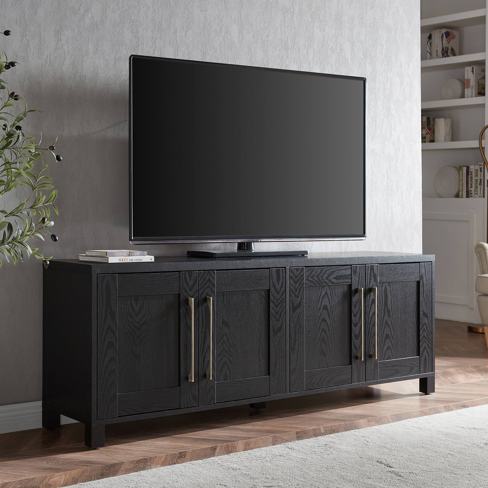 Alt View 1. Camden&Wells - Chabot TV Stand for Most TVs up to 75" - Black Grain.