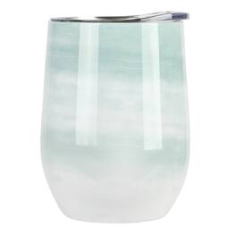 Gibson - Home Brampton 12 Ounce Stainless Steel Thermal Stemless Wine Tumbler - Mint