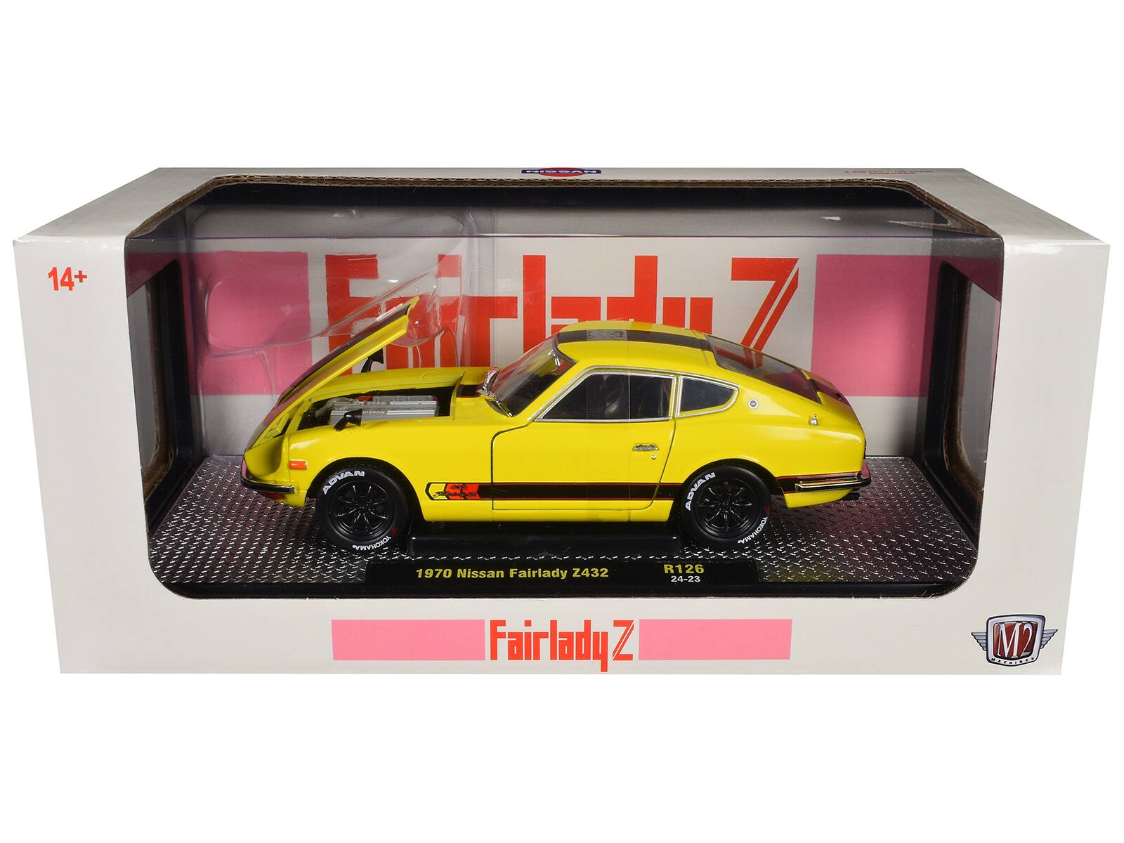 14+  
1970 Nissan Fairlady Z432  
ADVAN SYRYHOAC R126  
24-23  
Fairlady Z  
M2