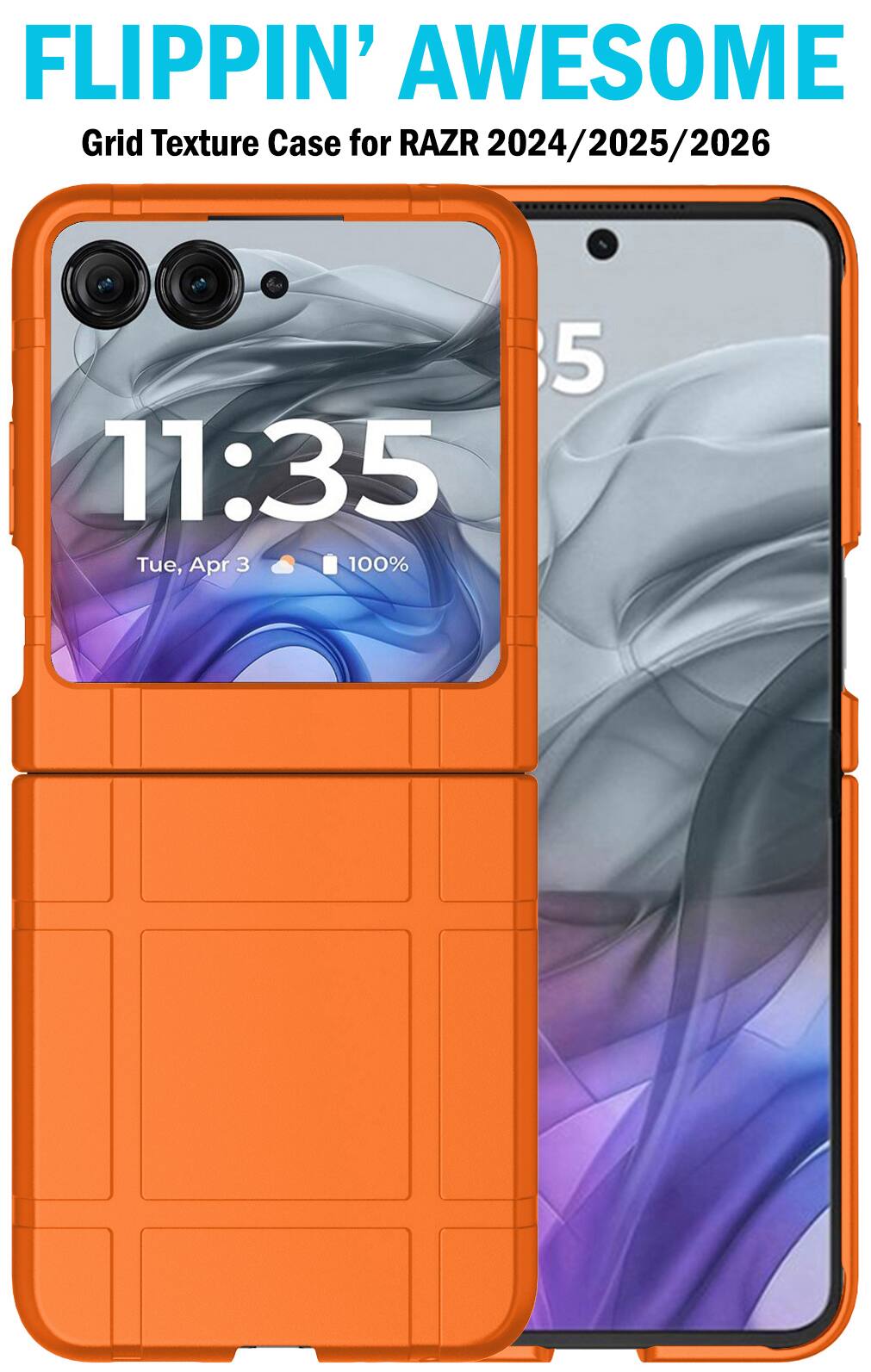 FLIPPIN' AWESOME Grid Texture Case for RAZR 2024/2025/2026

11:35
Tue, Apr 3
100%