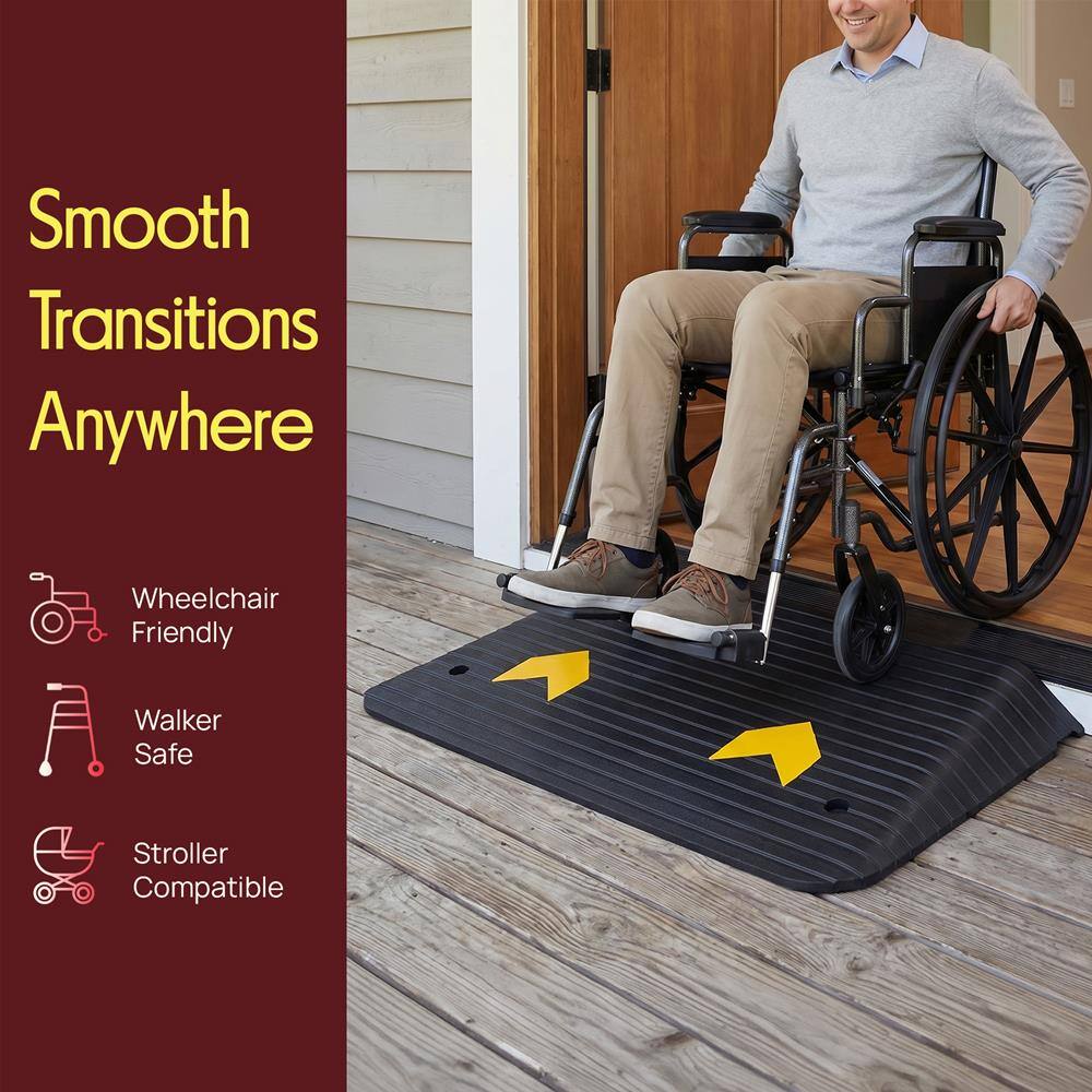 Smooth Transitions Anywhere  
Wheelchair Friendly  
Walker Safe  
Stroller Compatible