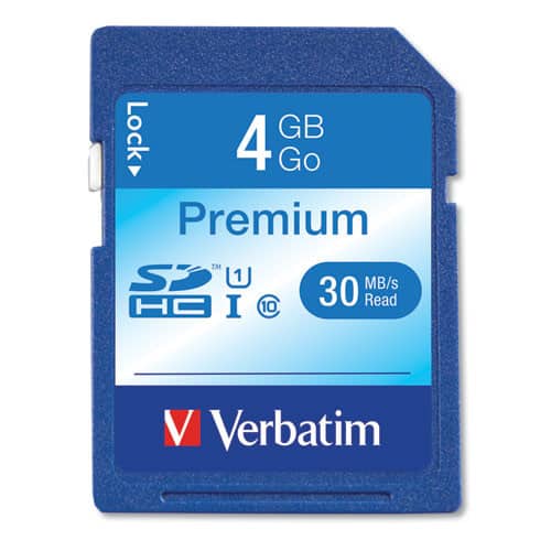 Verbatim - 96171 4GB Premium UHS-I U1 Class 10 SDHC Memory Card