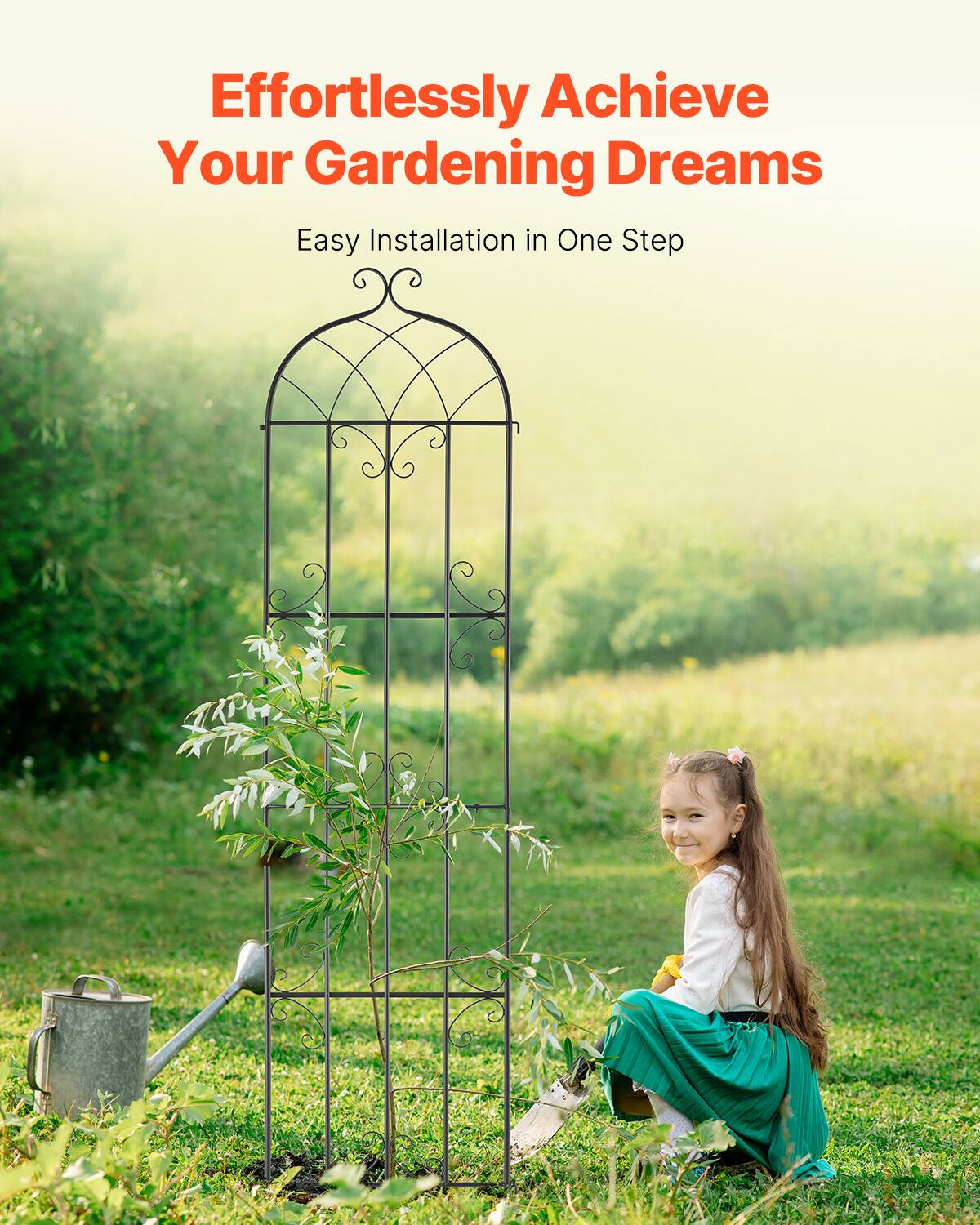 Effortlessly Achieve Your Gardening Dreams  
Easy Installation in One Step