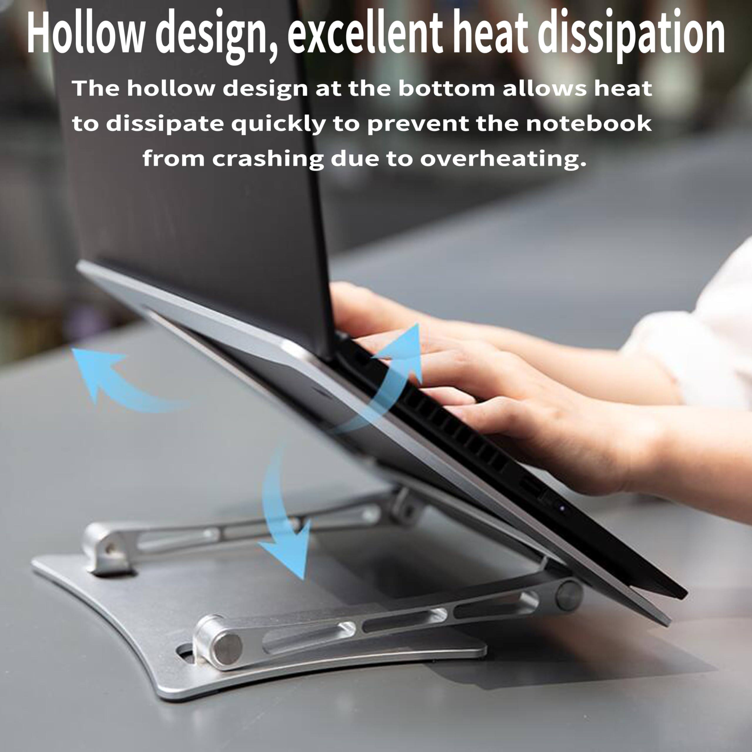 Hollow design, excellent heat dissipation

The hollow design at the bottom allows heat to dissipate quickly to prevent the notebook from crashing due to overheating.
