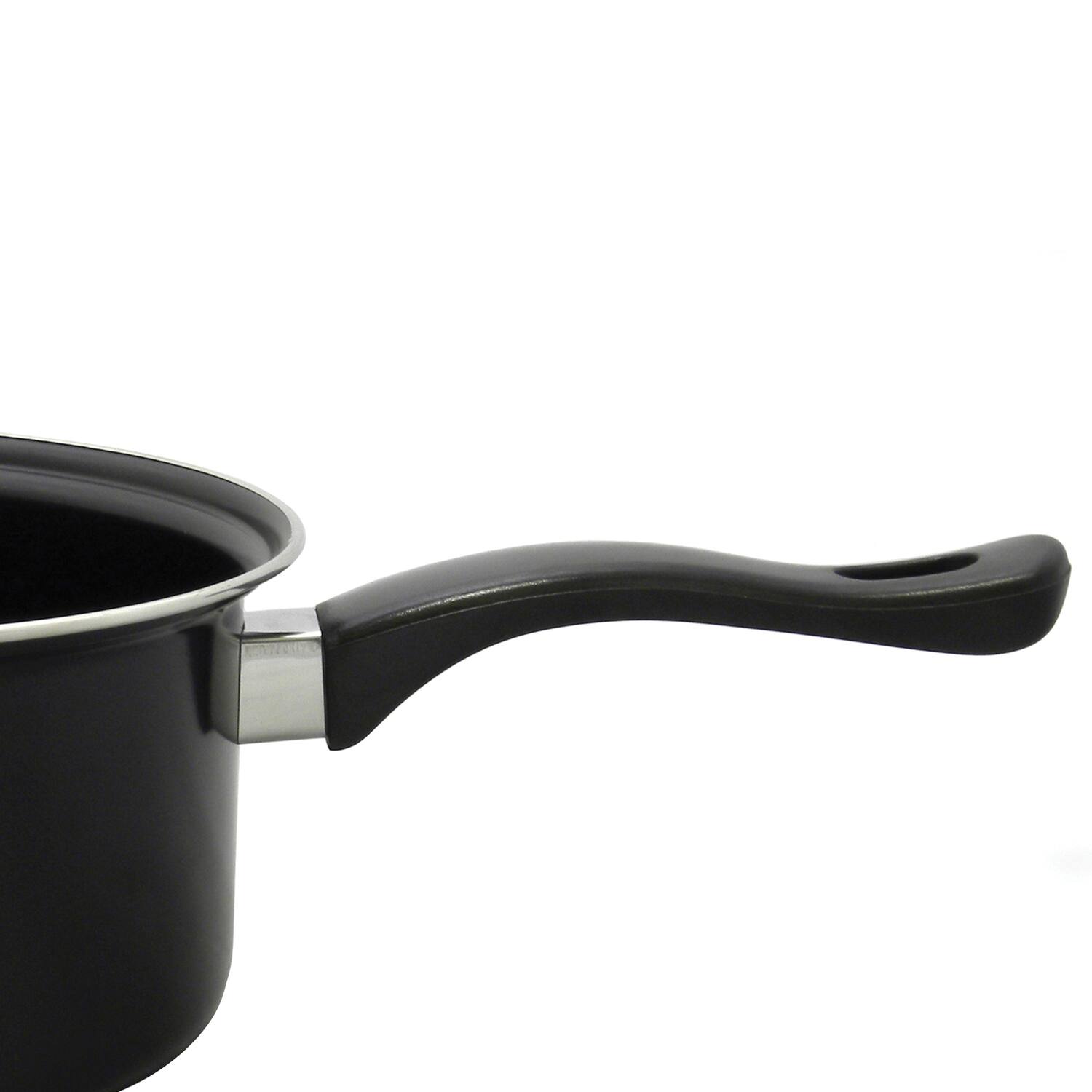 Left. Brentwood - Brentwood Bsp-1620 2-piece Nonstick Carbon Steel Saucepan Set - black.