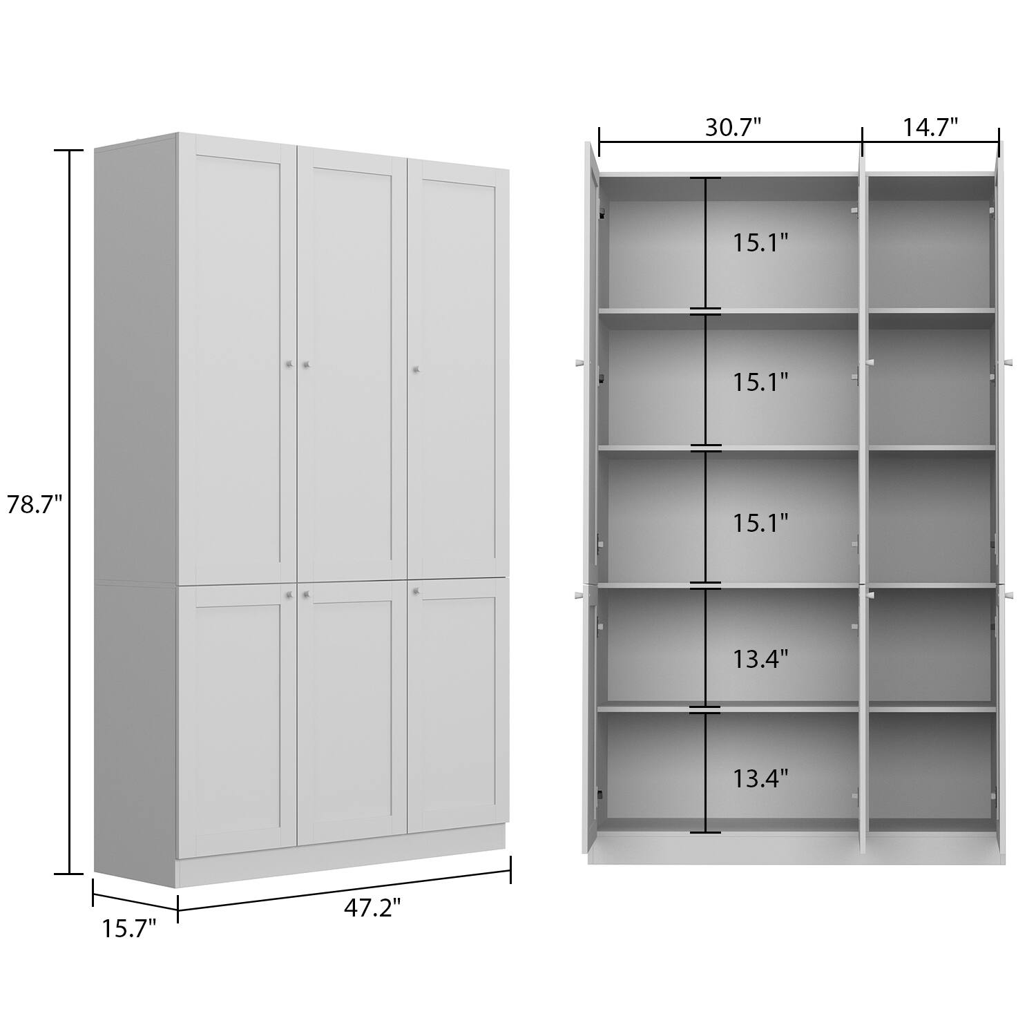 78.7", 47.2", 15.7", 30.7", 14.7", 15.1", 15.1", 15.1", 13.4", 13.4"