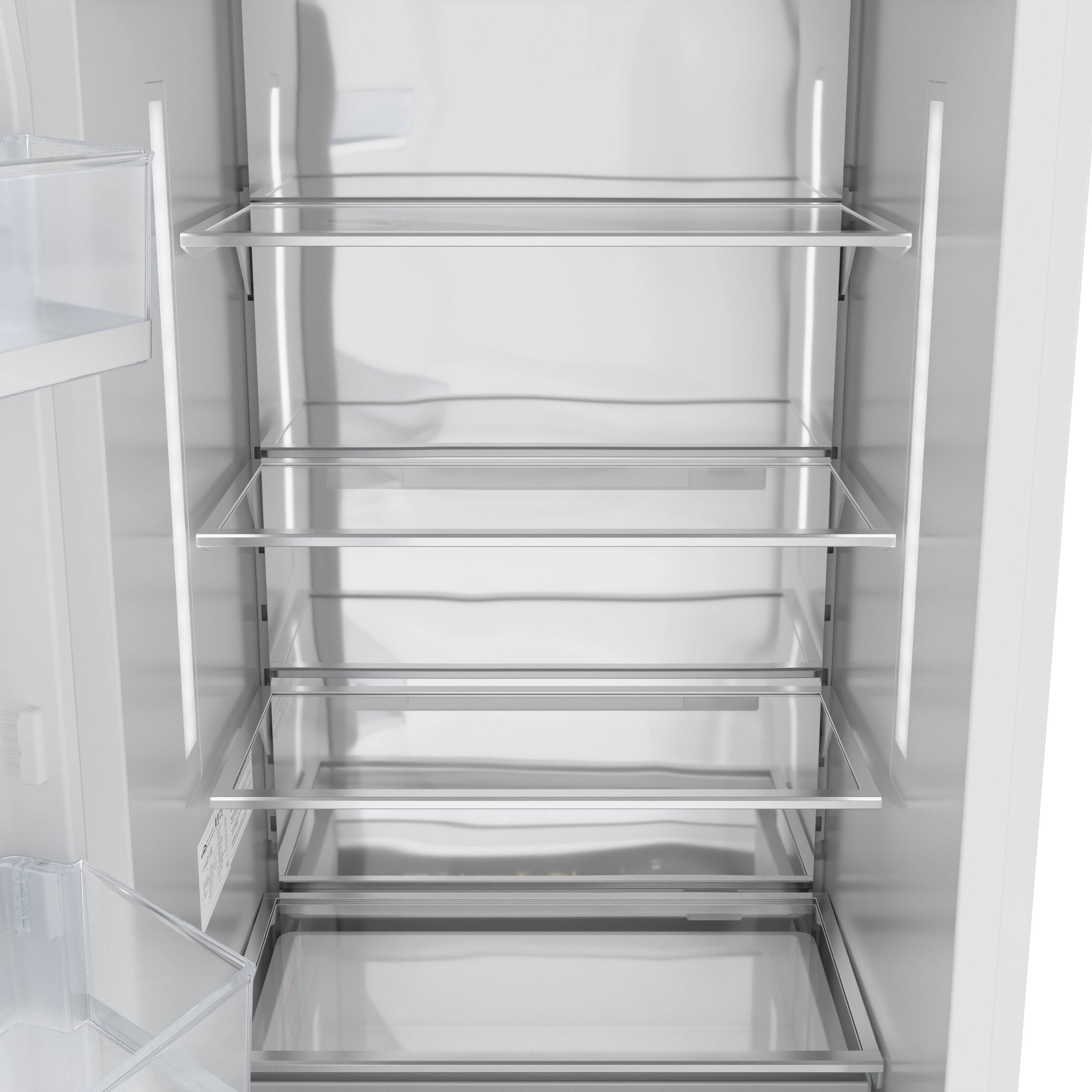 Alt View 9. Koolmore - Panel Ready Column Refrigerator and Freezer, 24" Refrigerator and 24" Freezer - White.