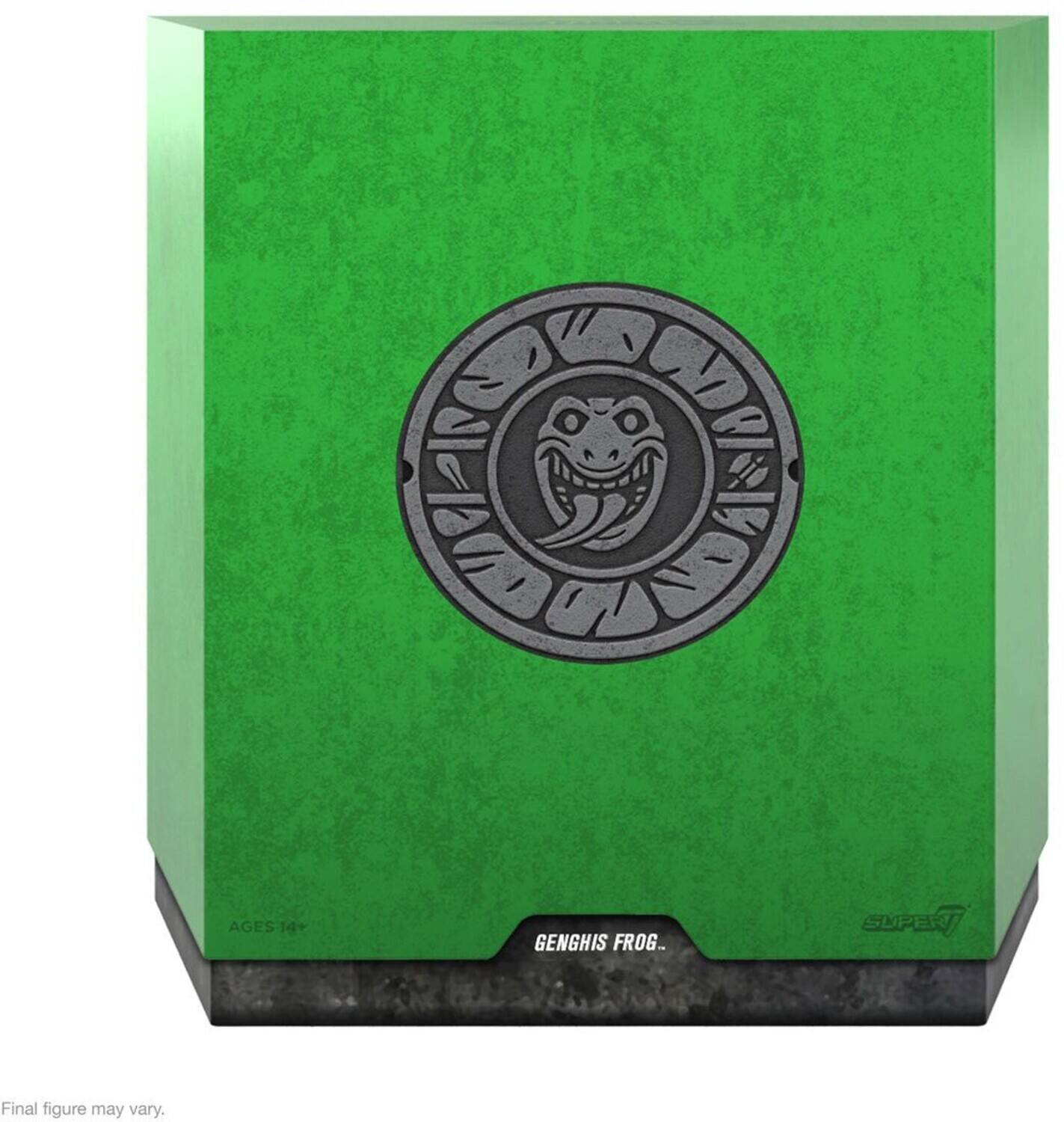 17 I JE AOHNI  
18 AGES 14+ GENGHIS FROG  
SUPERT  
Final figure may vary.