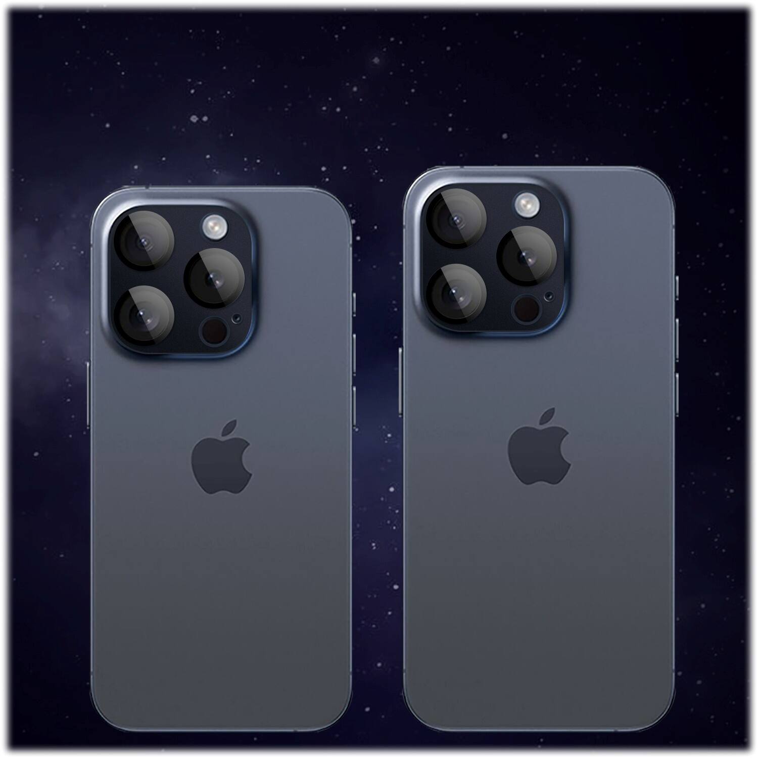 Alt View 14. SaharaCase - ZeroDamage Camera Lens Protector for Apple iPhone 15 Pro and iPhone 15 Pro Max (2-Pack) - Blue.