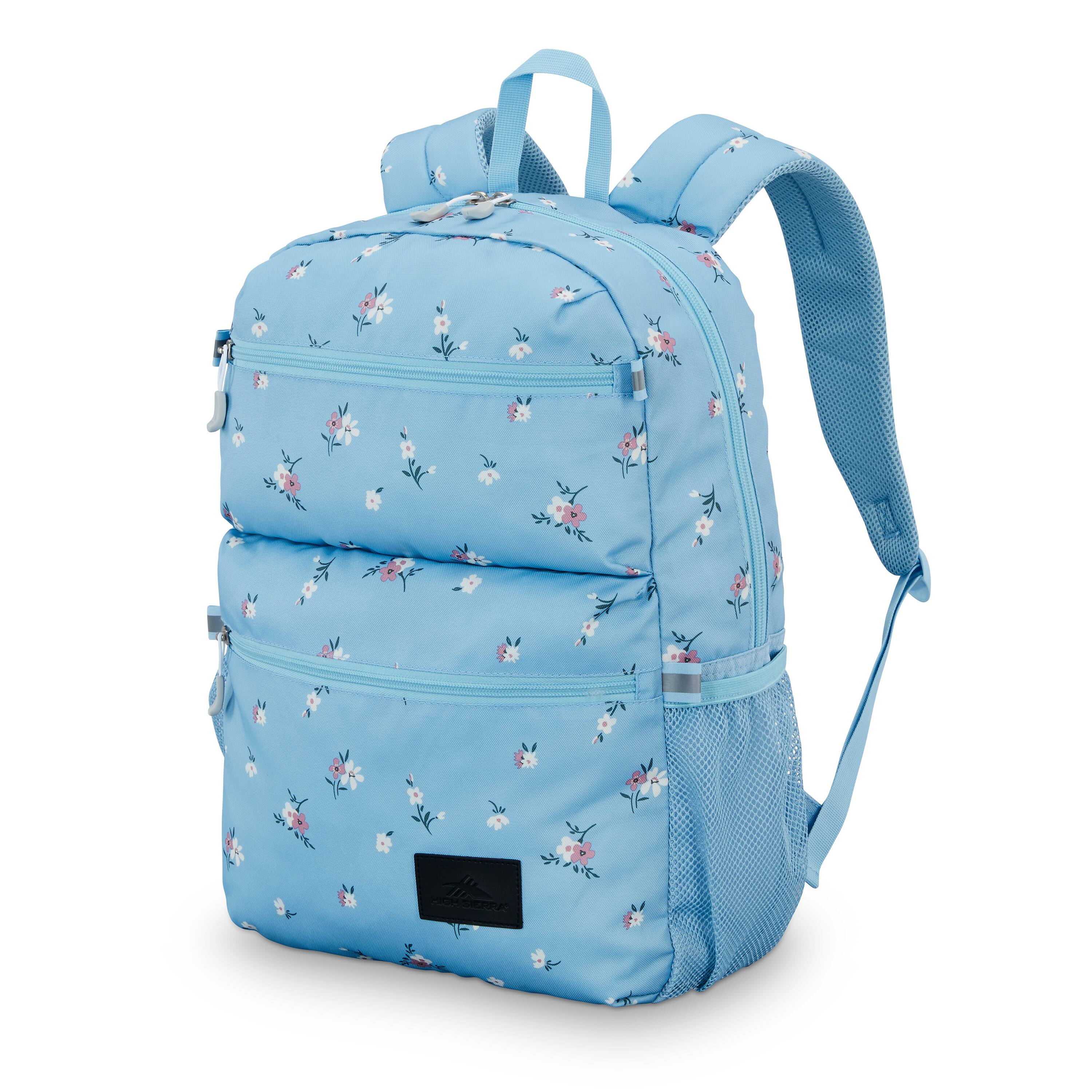 High Sierra - BTS 2020 Everclass Backpack - Floral / Blue - Front_Zoom