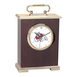 Jardine - Fresno State Bulldogs Primary Team Logo Carriage Clock - Gold