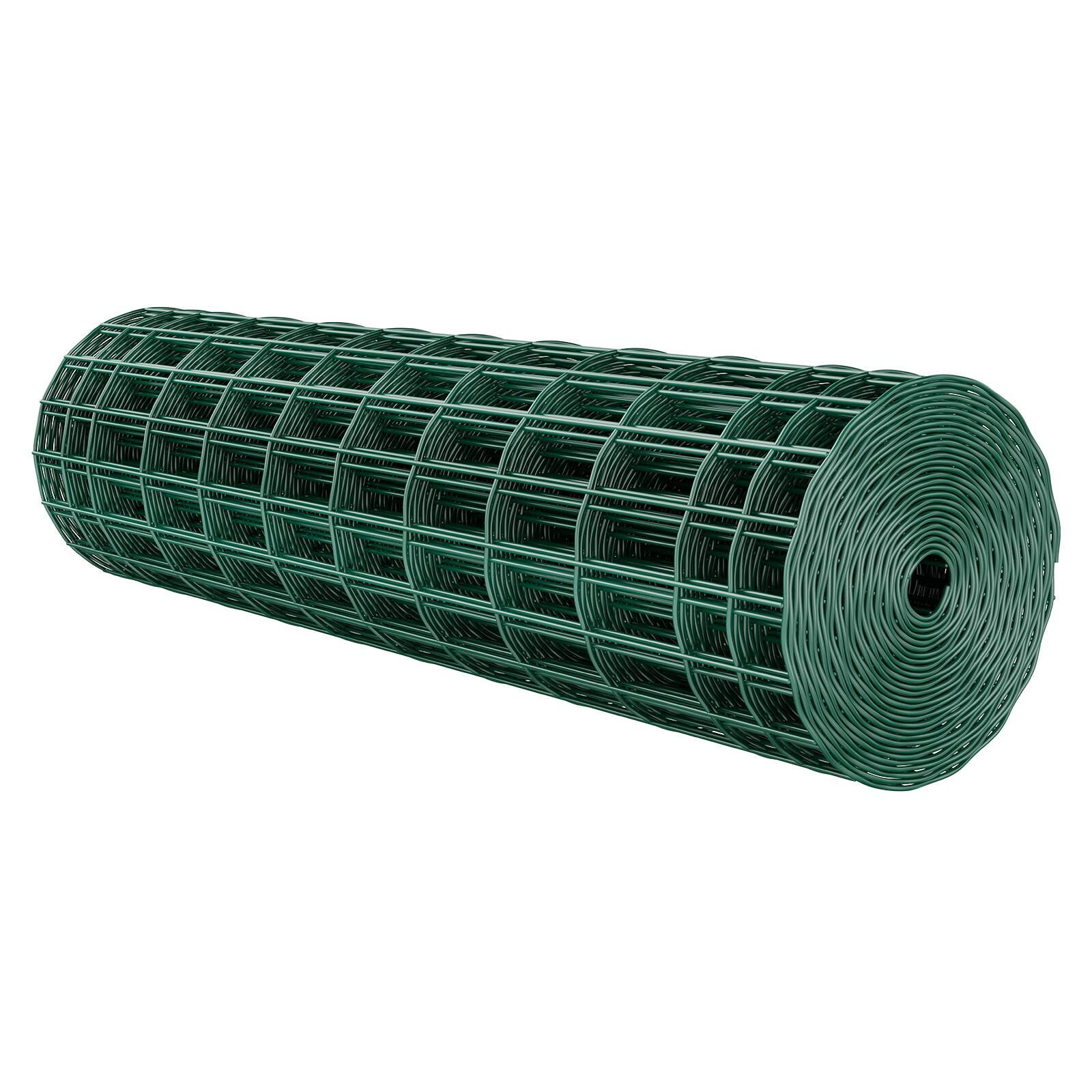 Alt View 5. VEVOR - Farm Fence, 39 x 984 in, 2 x 4 in Mesh 2.1mm Galvanized Steel Wire Fencing, Heavy Duty Vinyl Coated Livestock Fence - Green.