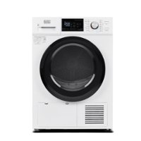 Black+Decker - 4.4 Cu.Ft. Stackable Smart Electric Dryer with Standard Wall Outlet - White - Front_Zoom