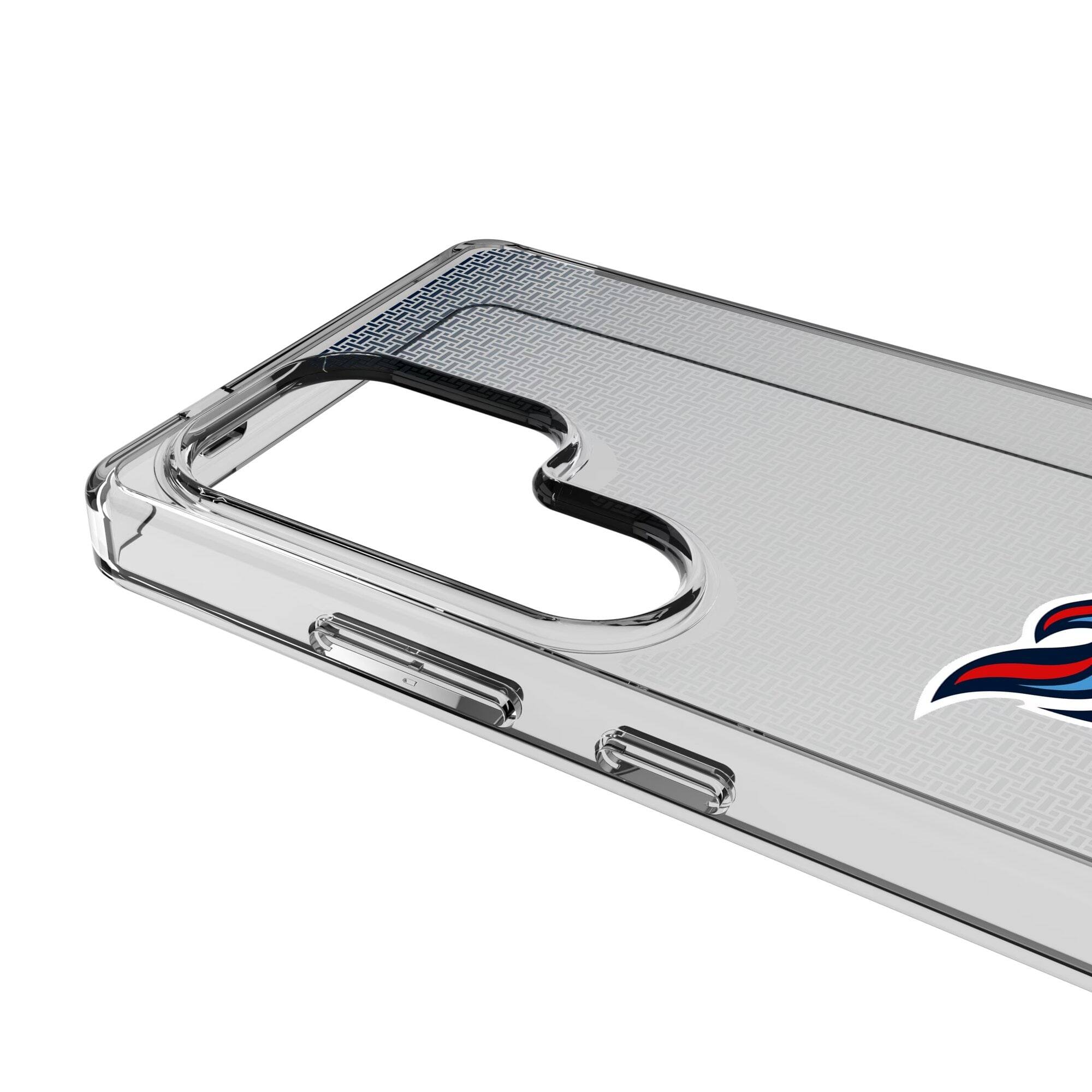 Alt View 2. Keyscaper - Tennessee Titans Linen Logo Galaxy Clear Case - S24 Ultra - Multicolor.