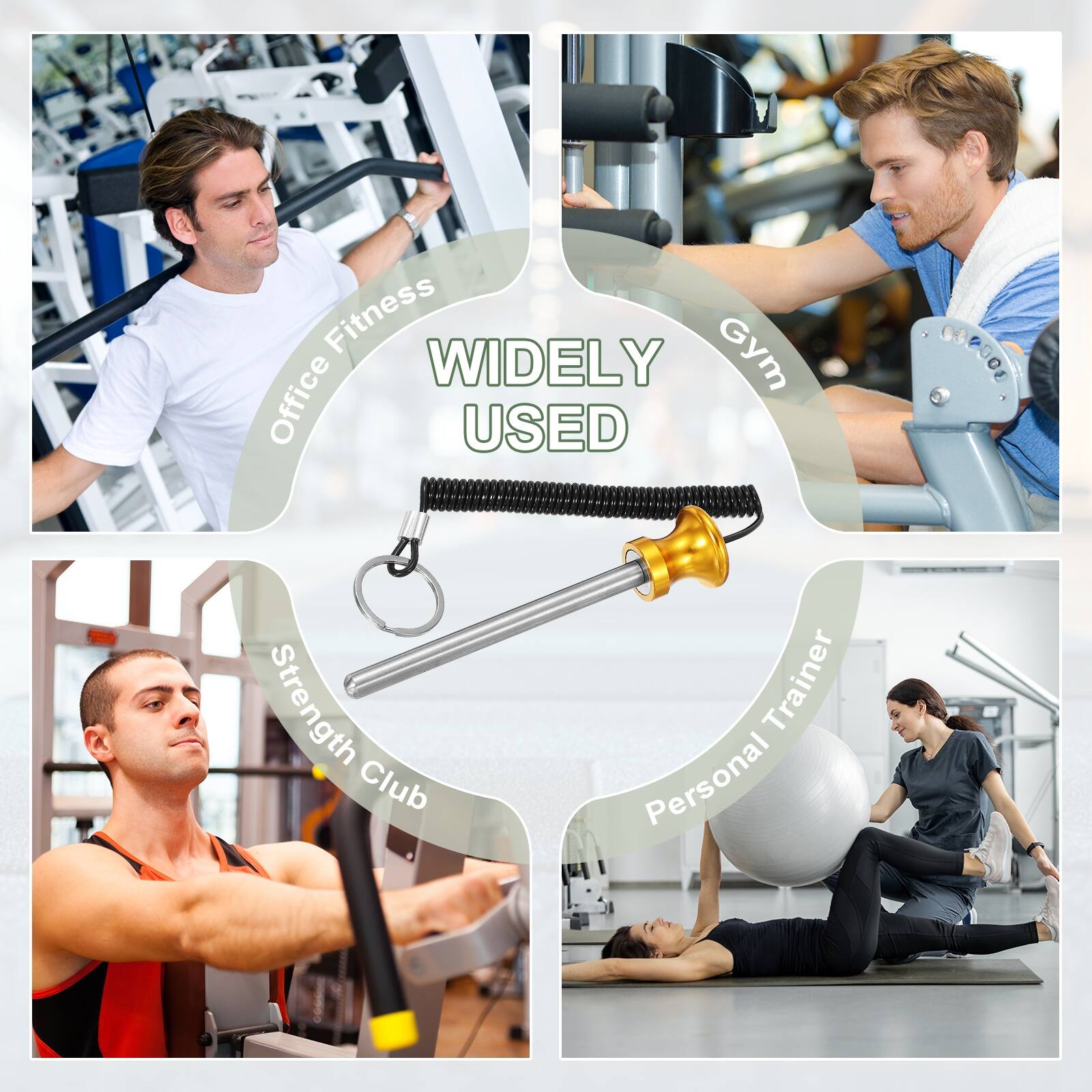 Office Fitness  
WIDELY USED  
Gym  
Strength Club  
Personal Trainer