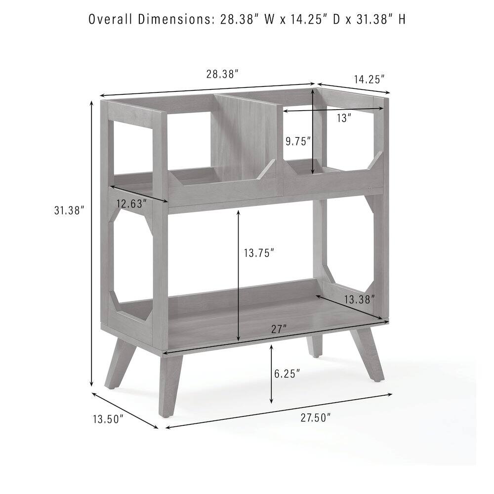 Overall Dimensions: 28.38" W X 14.25" D X 31.38" H

- 28.38"
- 14.25"
- 13"
- 9.75"
- 31.38"
- 12.63"
- 13.75"
- 13.38"
- 27"
- 6.25"
- 13.50"
- 27.50"