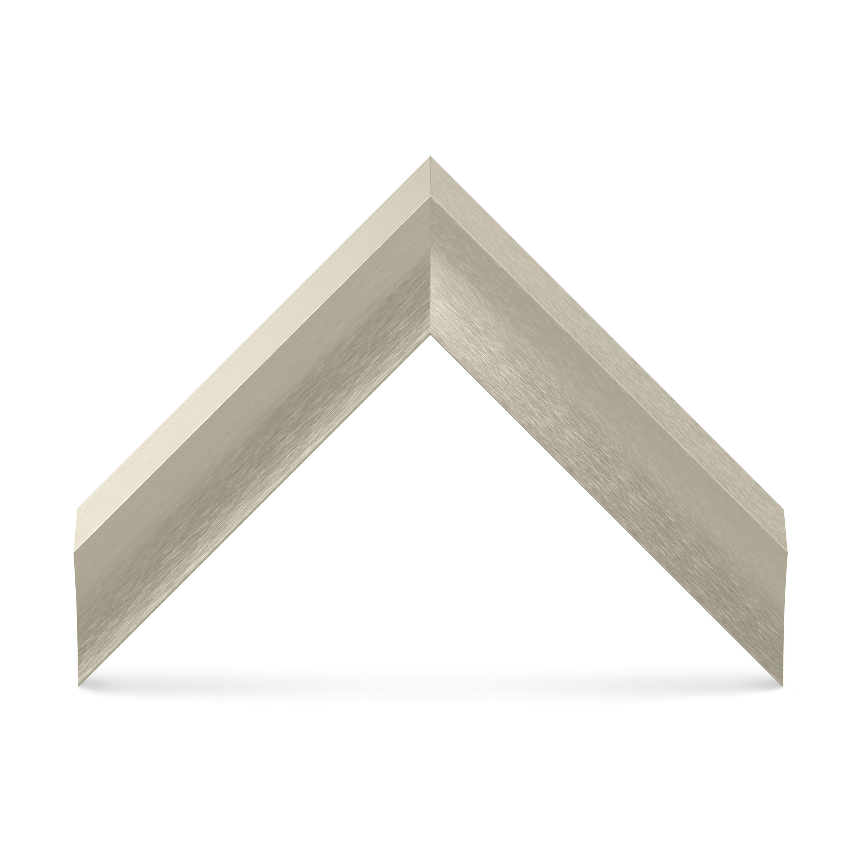 Alt View 11. Deco TV Frames - Alloy Prismatic Bezel for Samsung The Frame TV - 43" - German Silver.