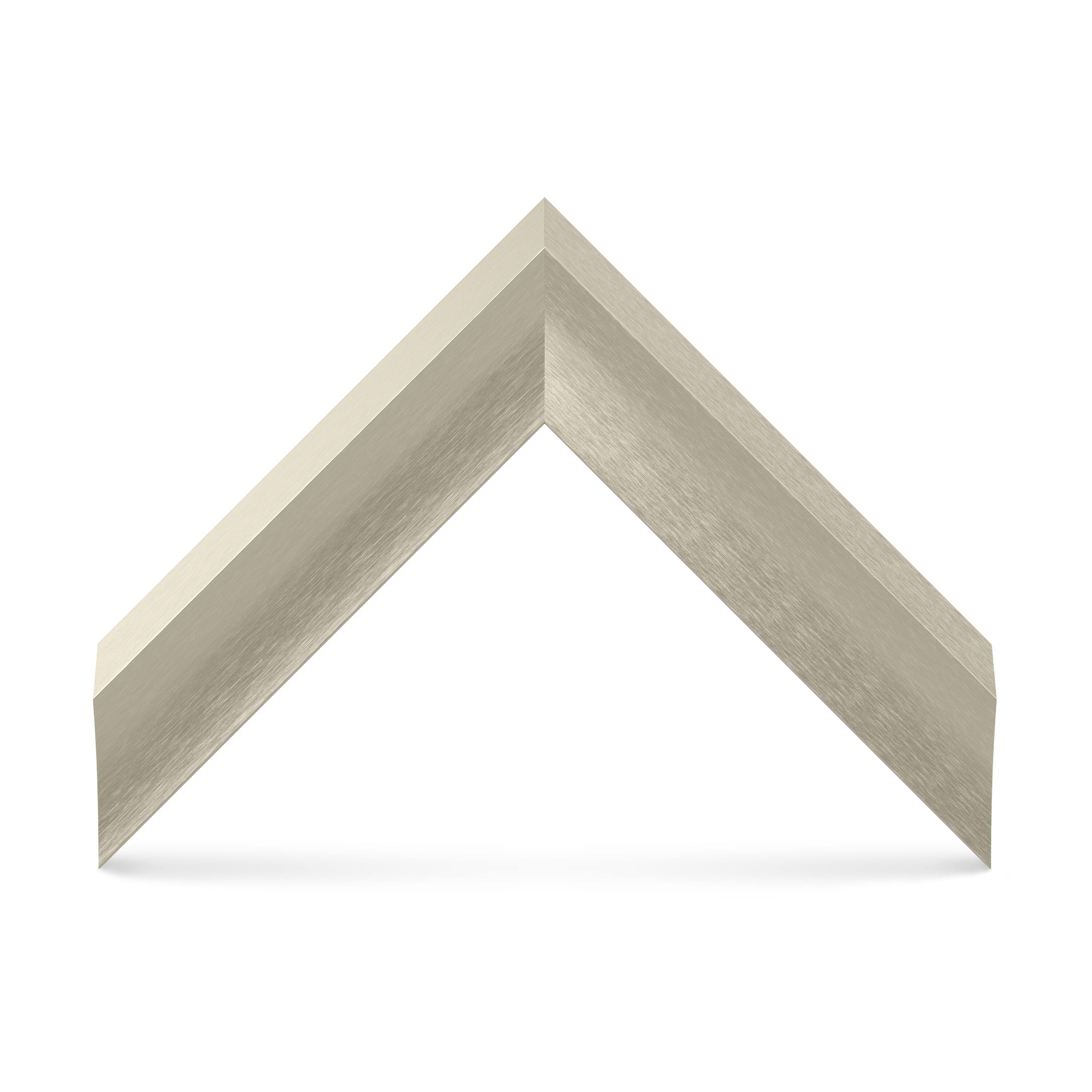 Alt View 11. Deco TV Frames - Alloy Prismatic Bezel for Samsung The Frame TV - 50" - German Silver.