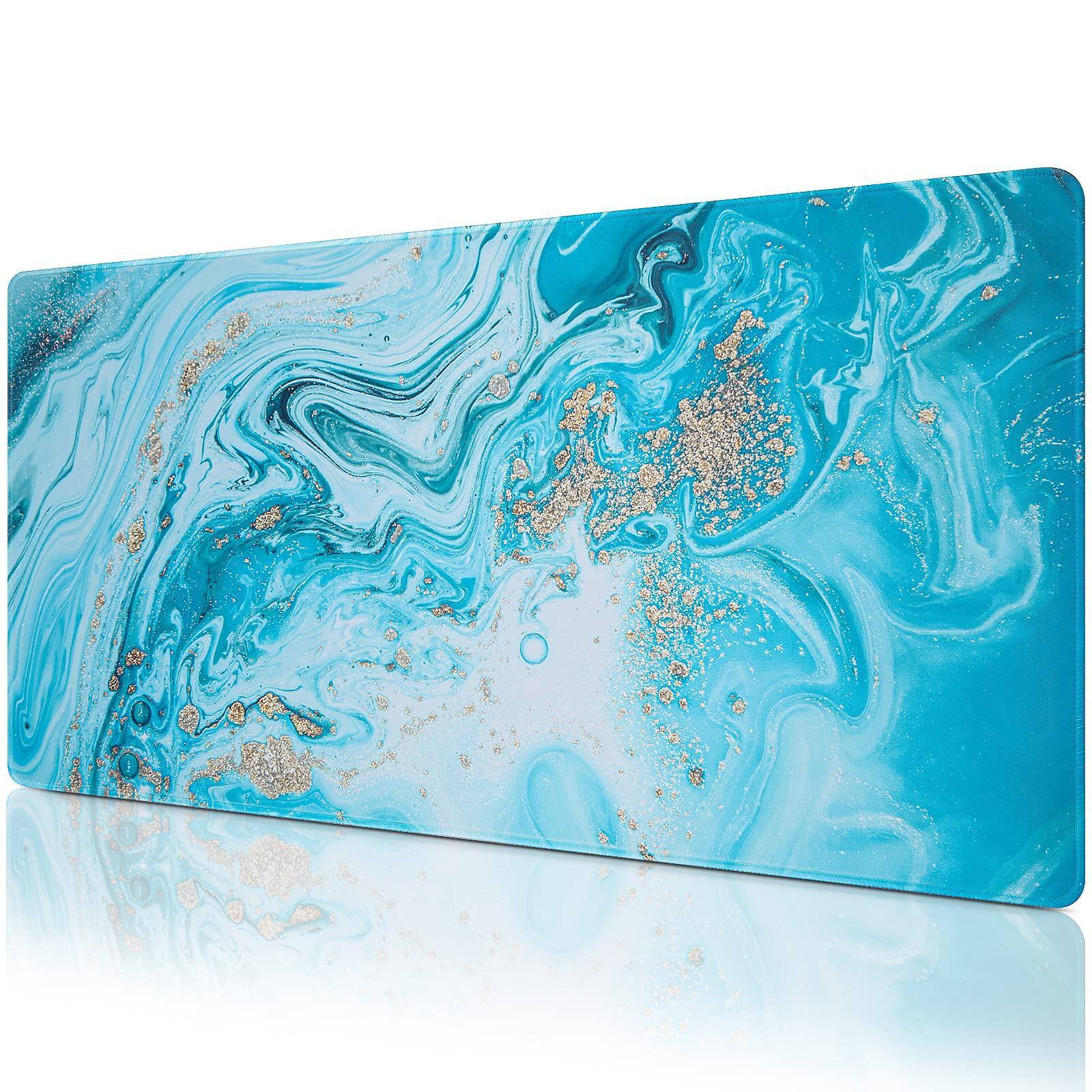 Light Blue Gold Marble