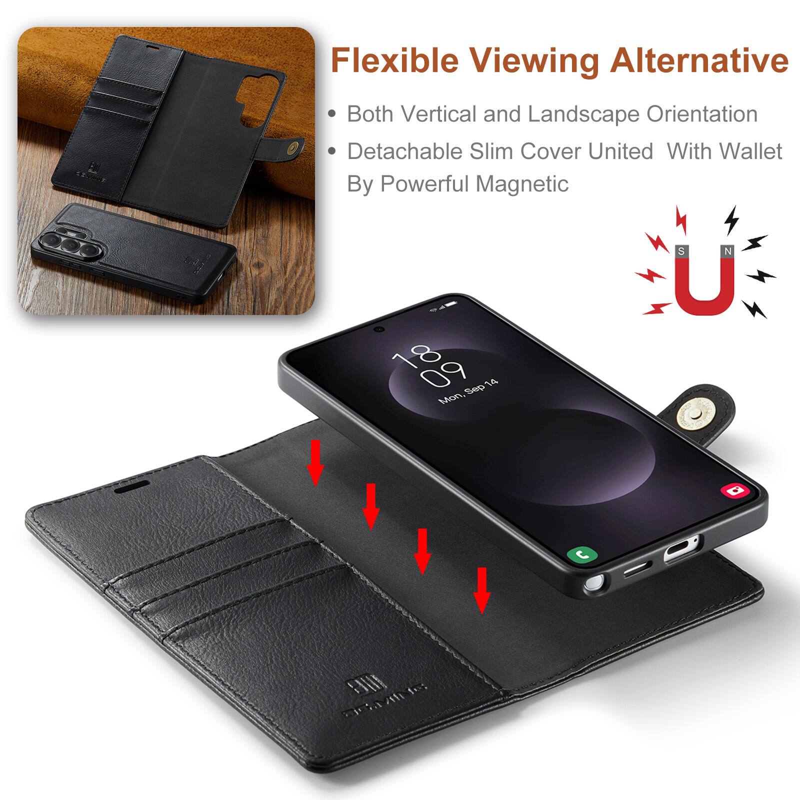 Flexible Viewing Alternative  
Both Vertical and Landscape Orientation  
Detachable Slim Cover United With Wallet By Powerful Magnetic  

18:09  
Mon Sep 14