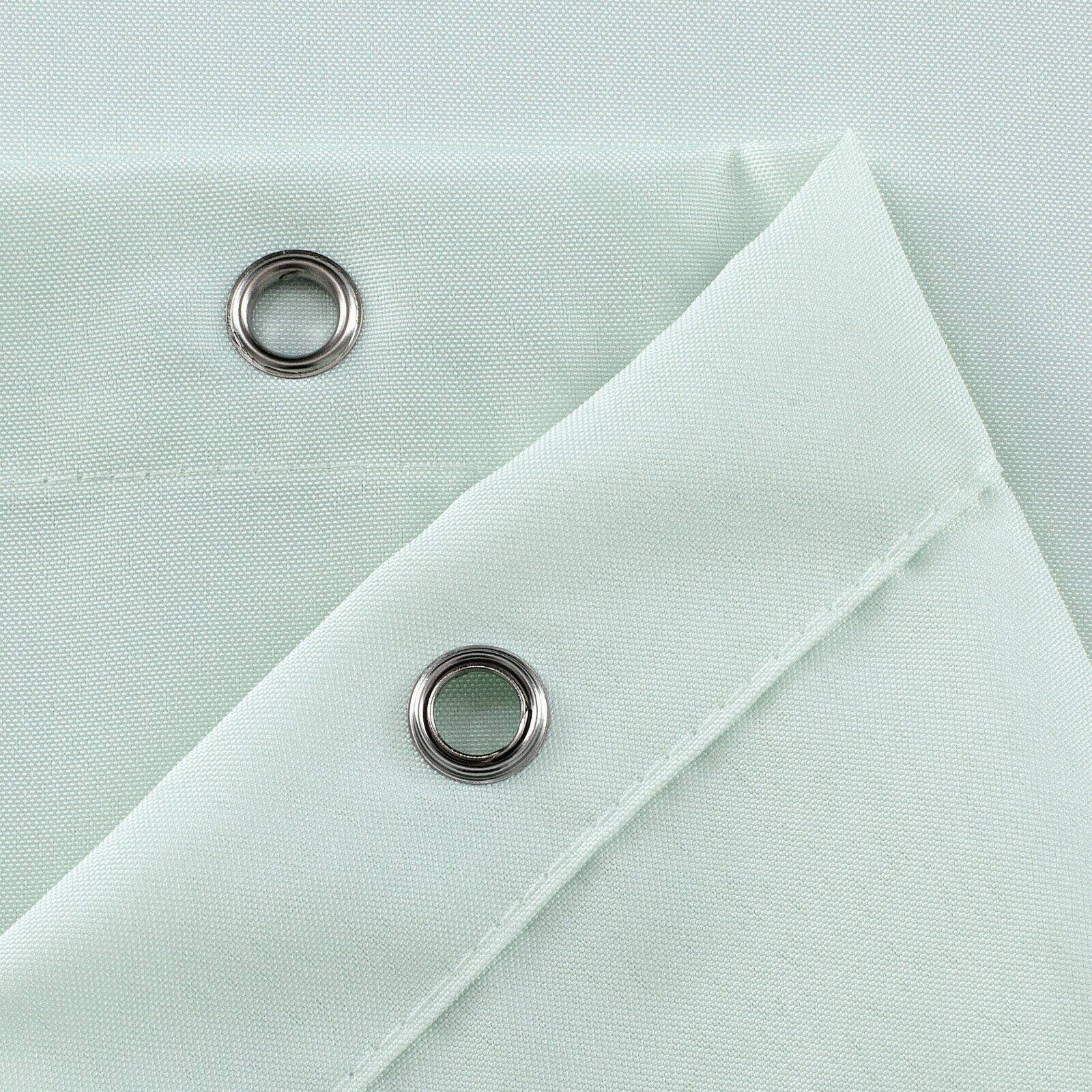 Left. Kate Aurora - Kate Aurora Hotel Collection Water Resistant Fabric Shower Curtain Liner - Seamist/Aqua - Seamist/Aqua.