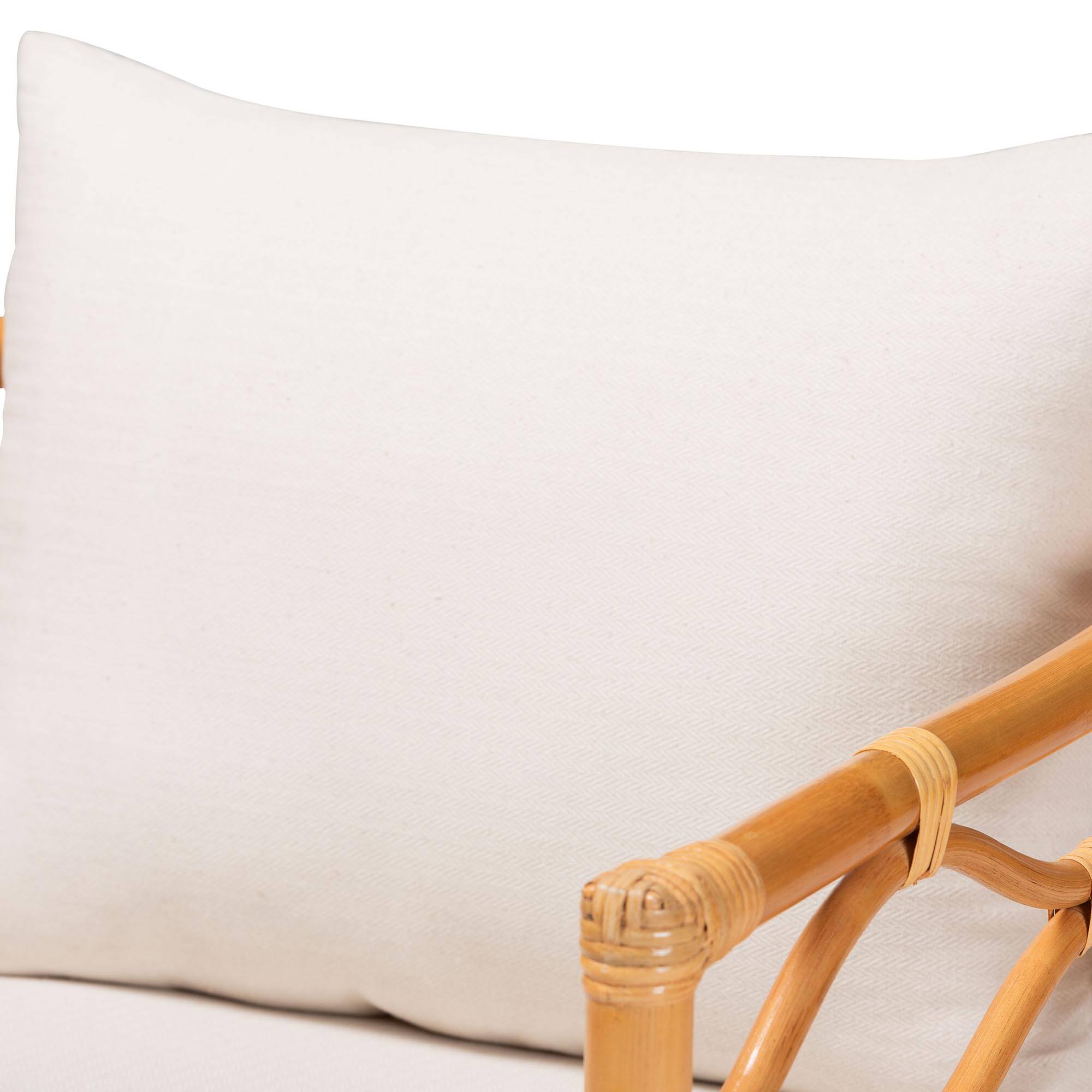 Alt View 1. bali & pari - Acelynn Bohemian Rattan Arm Chair - Light Honey.