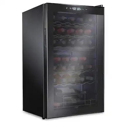 Alt View 11. Ivation - Ivation - 33-Bottle Compressor Freestanding Dual Zone Wine and Beverage Cooler.