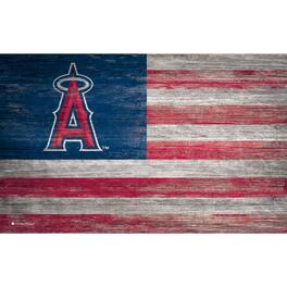 Fan Creations - Los Angeles Angels 11'' x 19'' Distressed Flag Sign - Multicolor