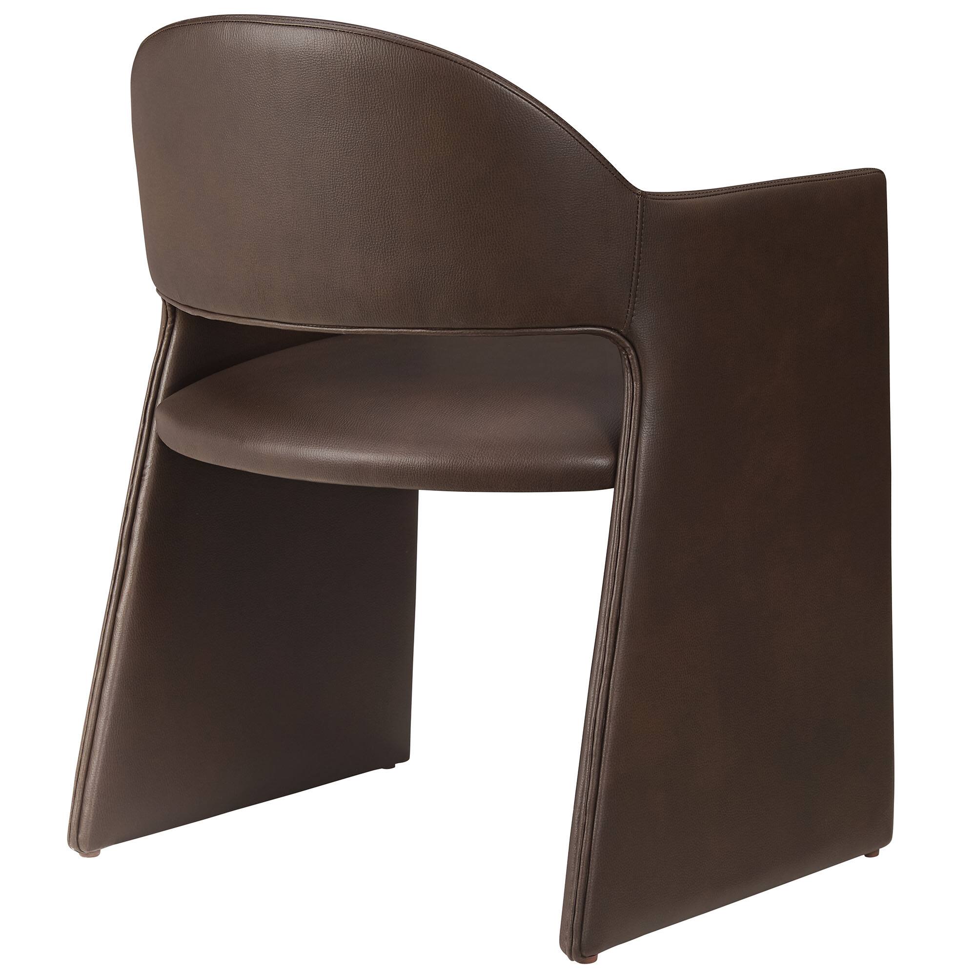 Alt View 1. Modway - Talia Vegan Leather Dining Armchair by Modway - Brown.