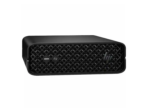 Front. HP - HP Z2 Mini G1i - Intel Ultra 7 265 - 32GB - 1TB SSD - RTX A1000 - Win 11 Pro C0UN2UT#ABA - Black.