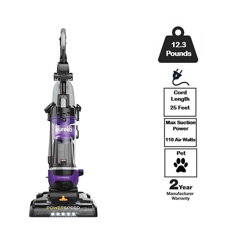 - Weight: 12.3 Pounds
- Cord Length: 25 Feet
- Max Suction Power: 110 Air Watts
- Pet
- 2 Year Manufacturer Warranty
- POWER SPEED