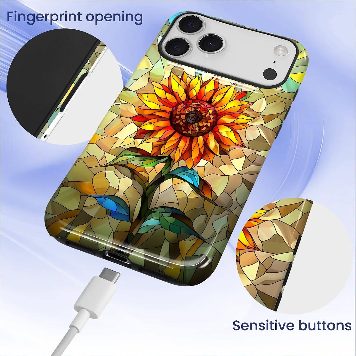Fingerprint opening  
Sensitive buttons